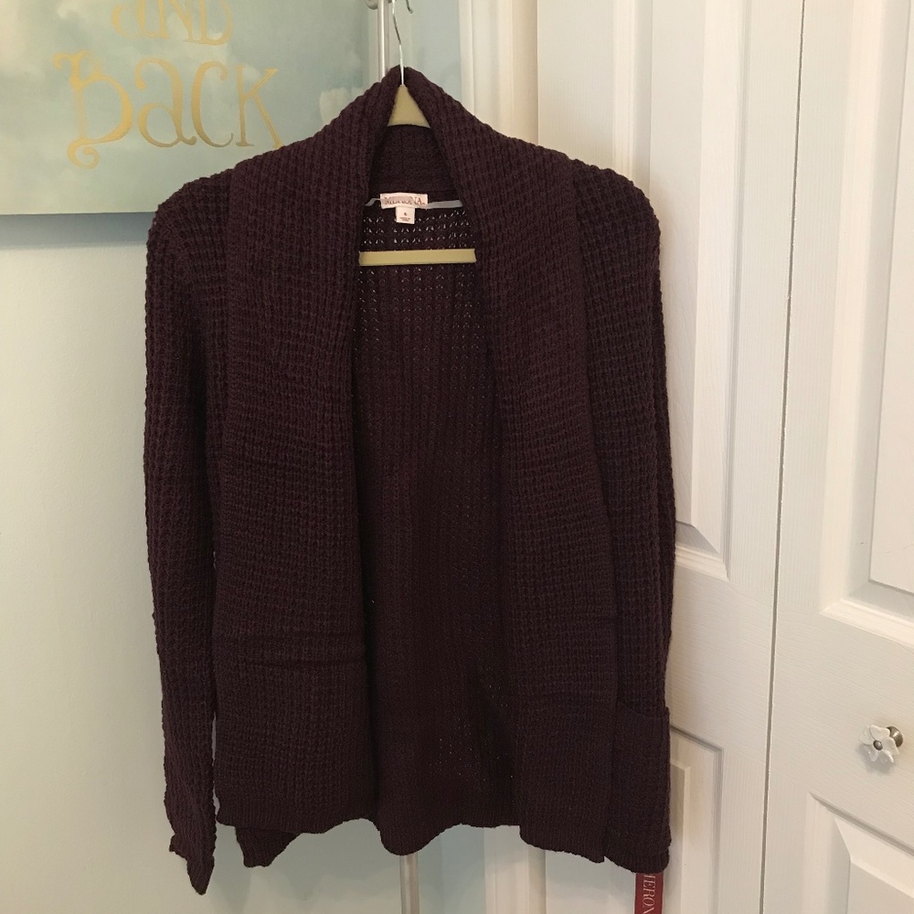 Merona Atlantic Burgundy Sweater - Size Small